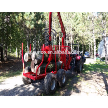 Manufacturer Provide! forest log trailer with crane for tractor
